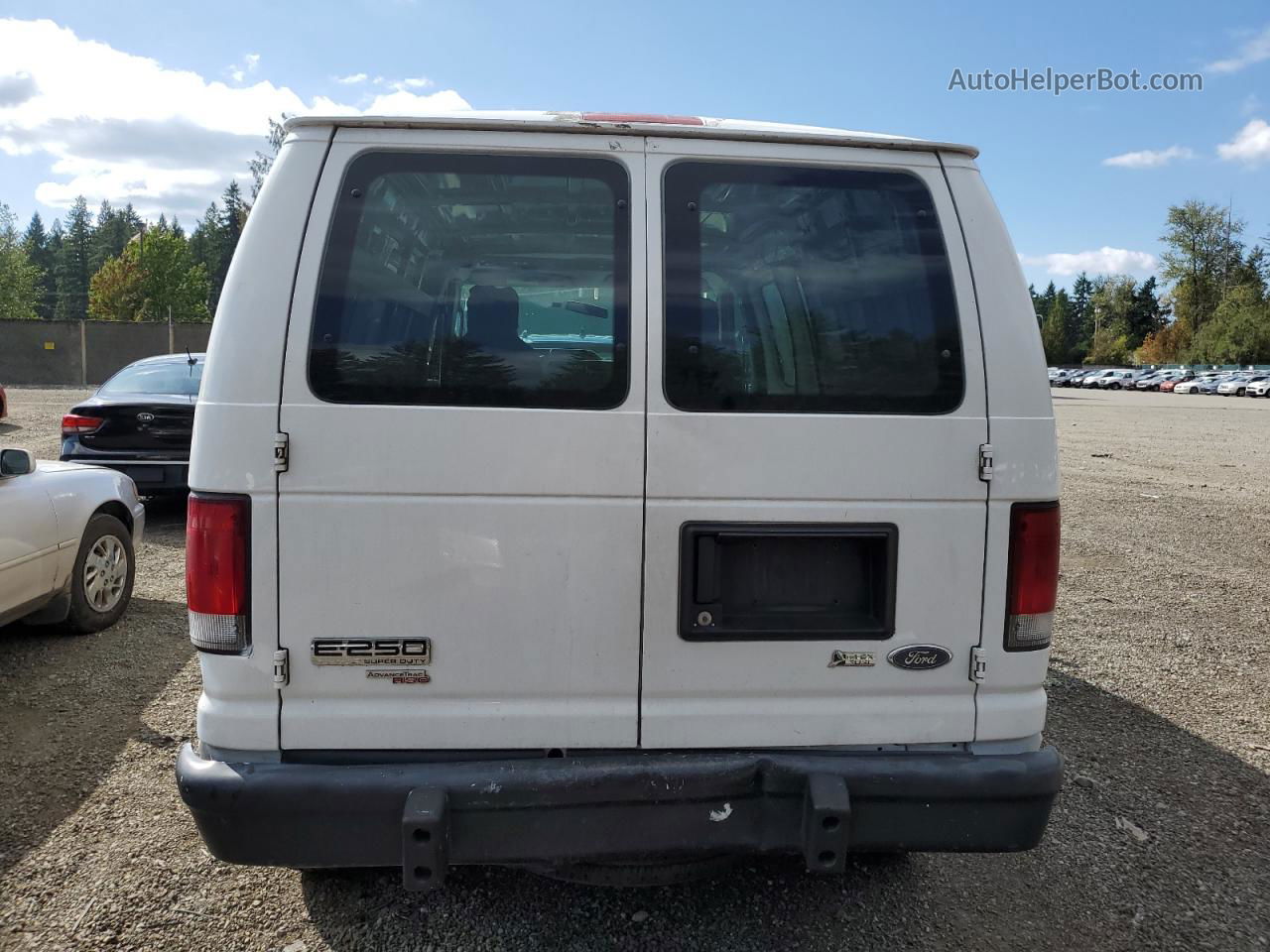 2013 Ford Econoline E250 Van White vin: 1FTNE2EW9DDA54377