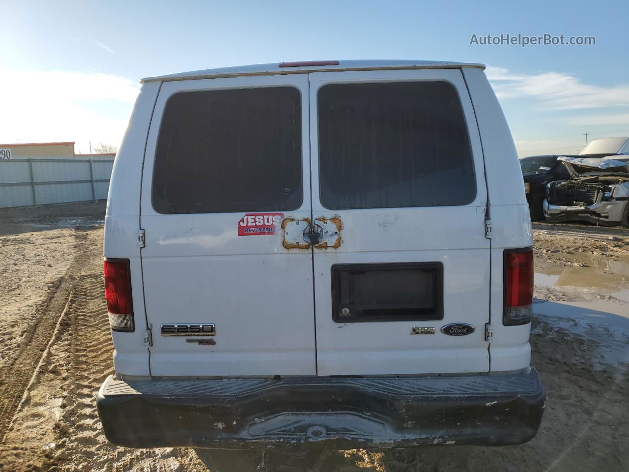 2013 Ford Econoline E250 Van White vin: 1FTNE2EWXDDA91972