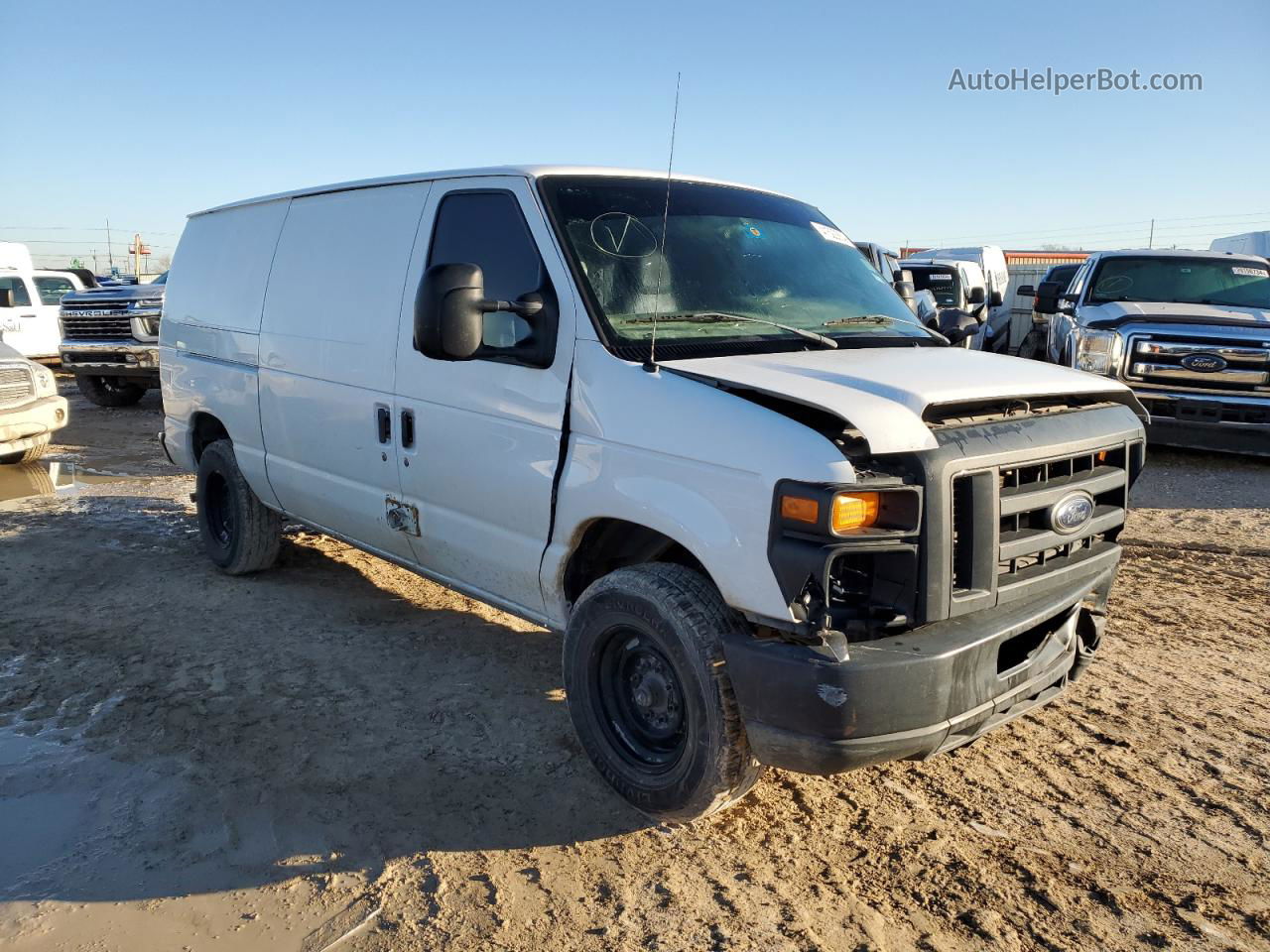 2013 Ford Econoline E250 Van White vin: 1FTNE2EWXDDA91972