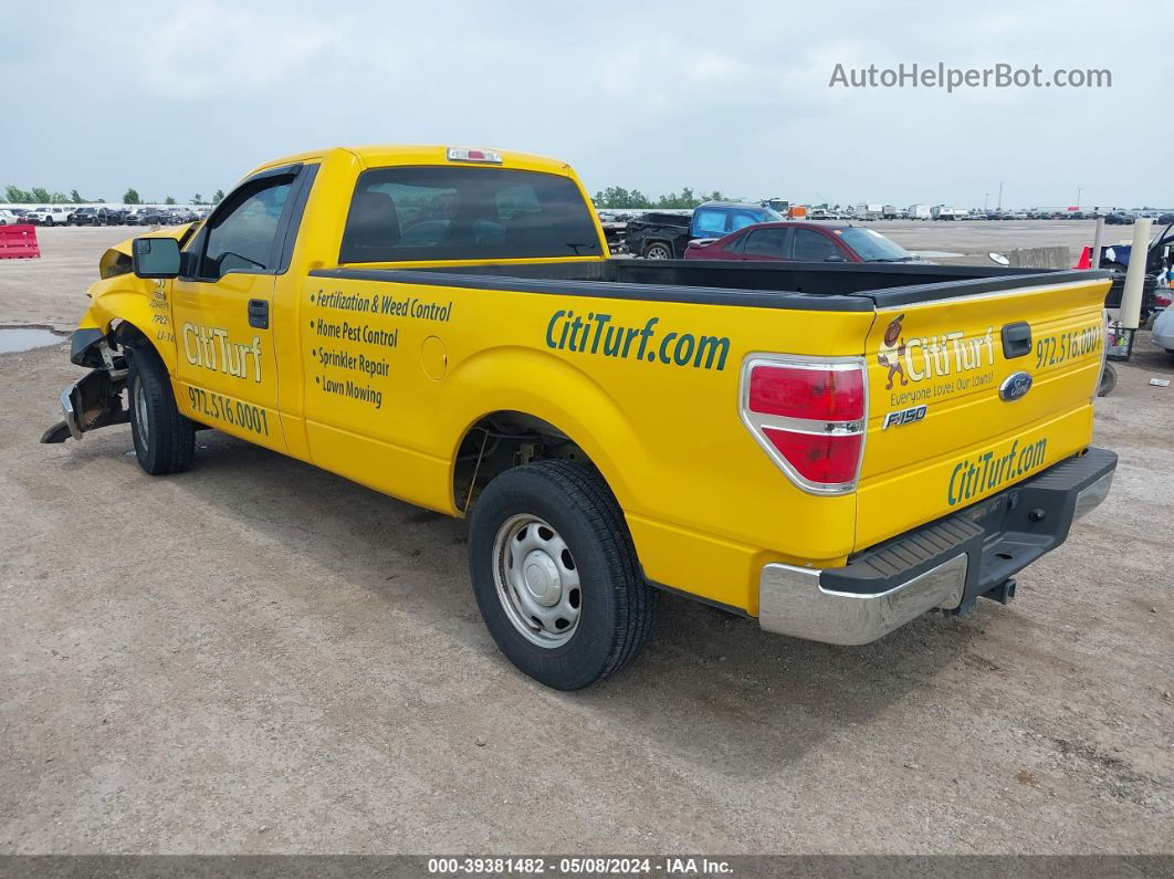 2014 Ford F-150 Xl Yellow vin: 1FTNF1CF0EKD80480