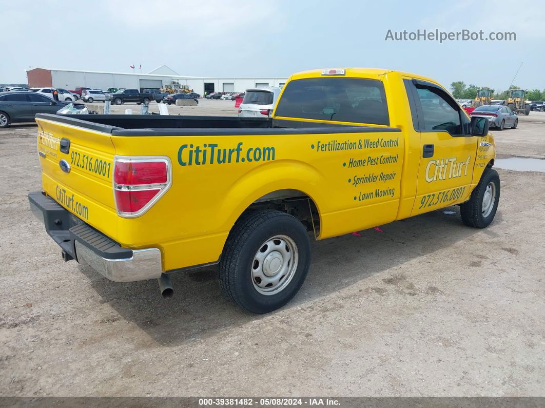 2014 Ford F-150 Xl Yellow vin: 1FTNF1CF0EKD80480