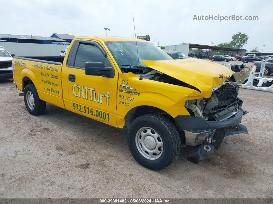 2014 Ford F-150 Xl Yellow vin: 1FTNF1CF0EKD80480