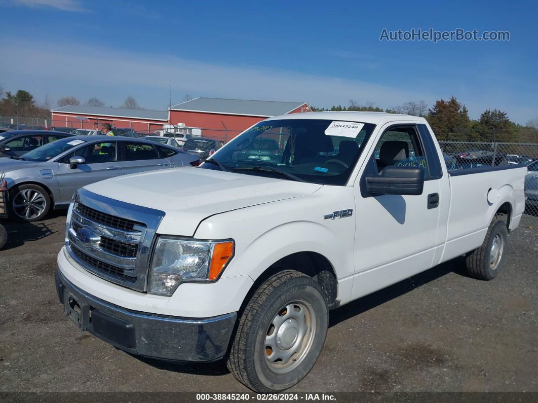 2014 Ford F-150 Xl White vin: 1FTNF1CF9EKD47252