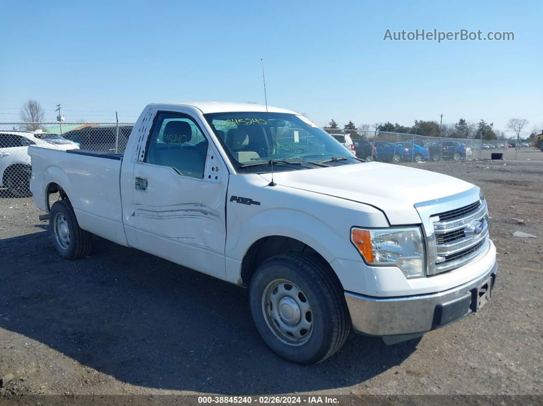 2014 Ford F-150 Xl White vin: 1FTNF1CF9EKD47252