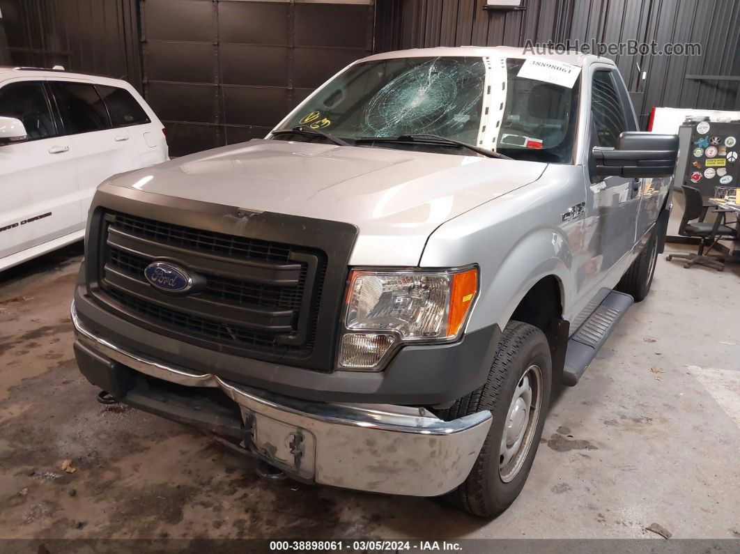 2014 Ford F-150 Xl Silver vin: 1FTNF1EF1EKF00610