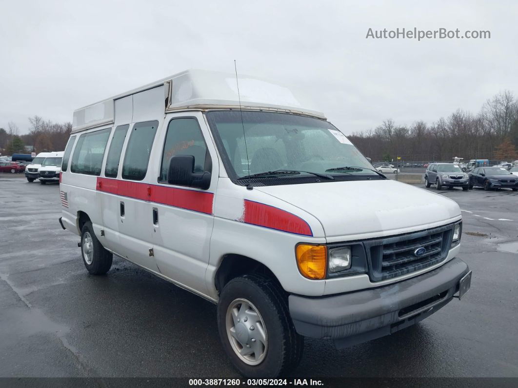 2007 Ford E-250 Commercial/recreational White vin: 1FTNS24W07DB24749