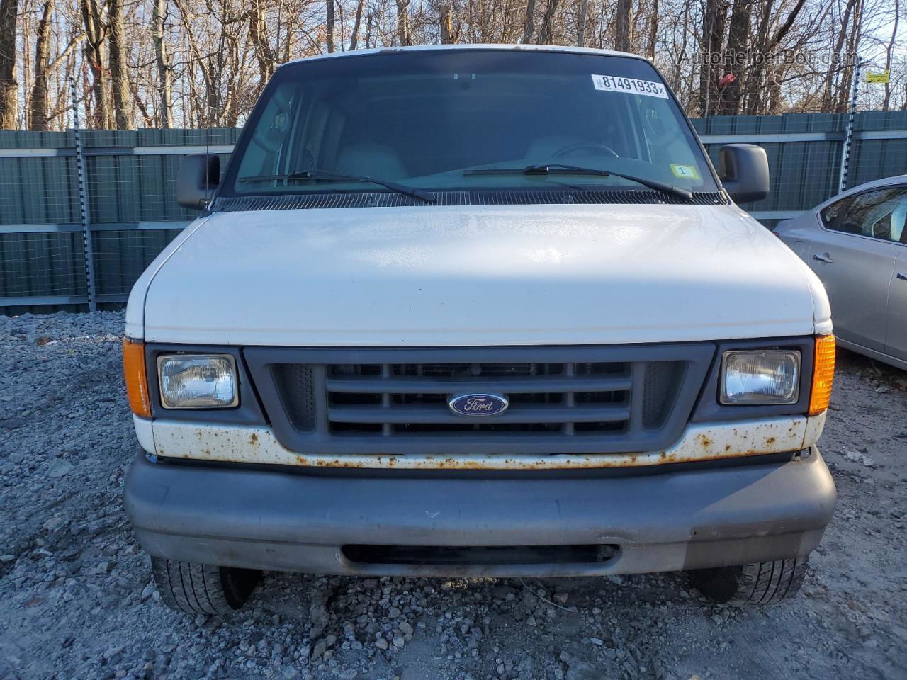 2007 Ford Econoline E250 Van White vin: 1FTNS24W17DA81409