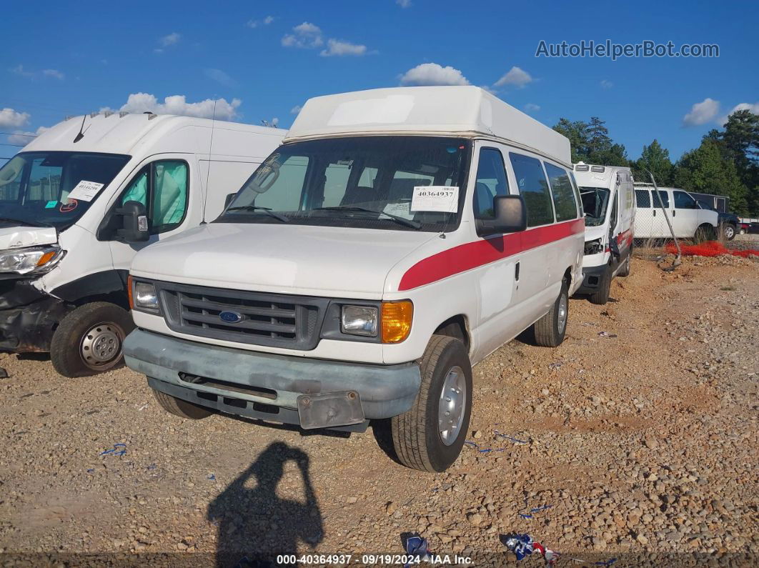 2007 Ford E-250 Commercial/recreational White vin: 1FTNS24W37DA25651