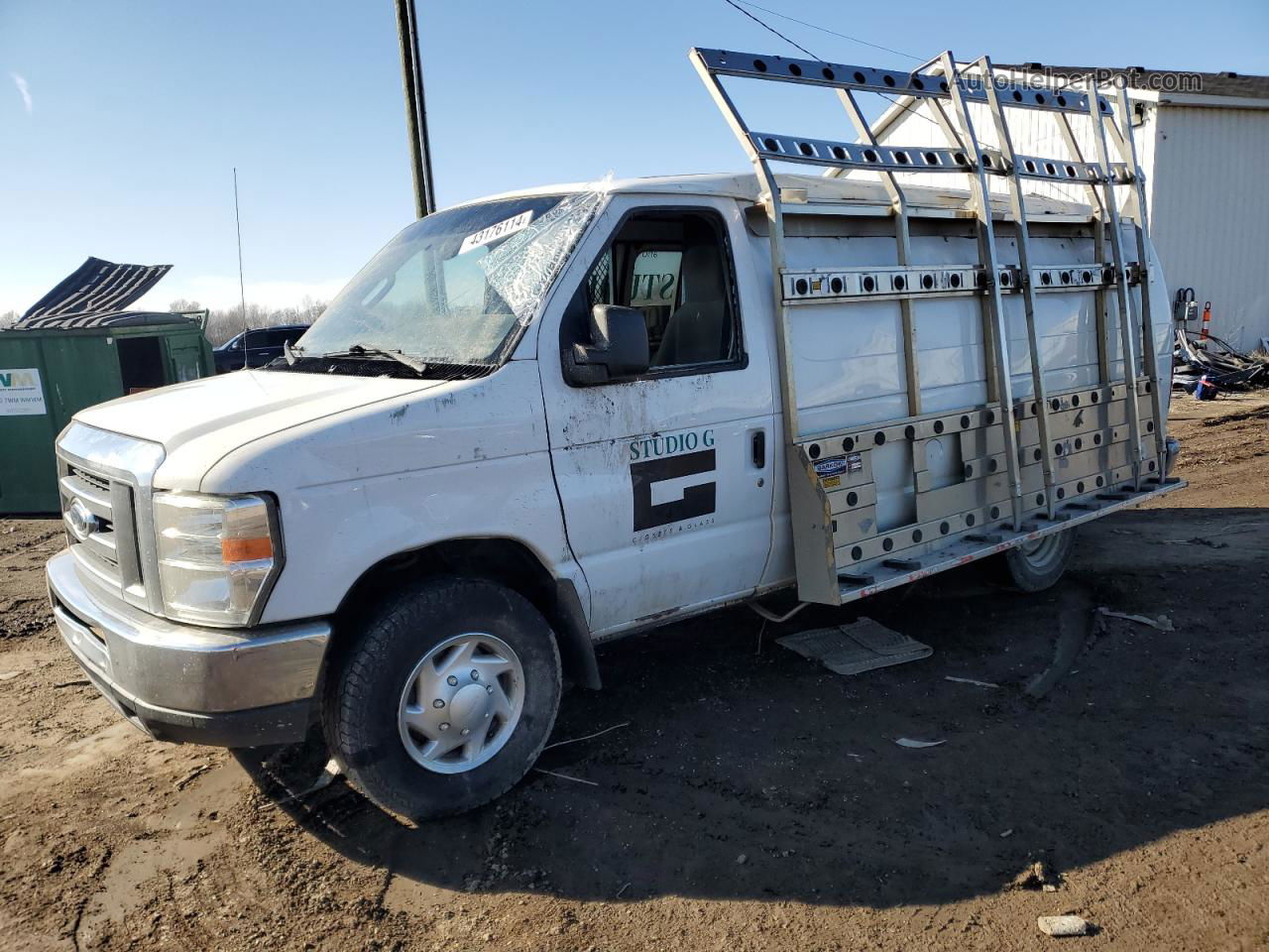 2012 Ford Econoline E250 Van White vin: 1FTNS2EL1CDB37248