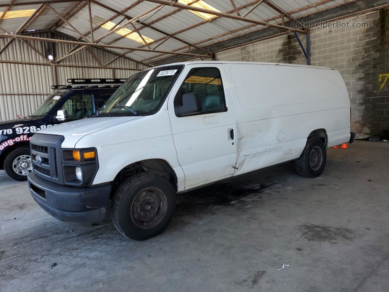 2010 Ford Econoline E250 Van White vin: 1FTNS2EL2ADA18640