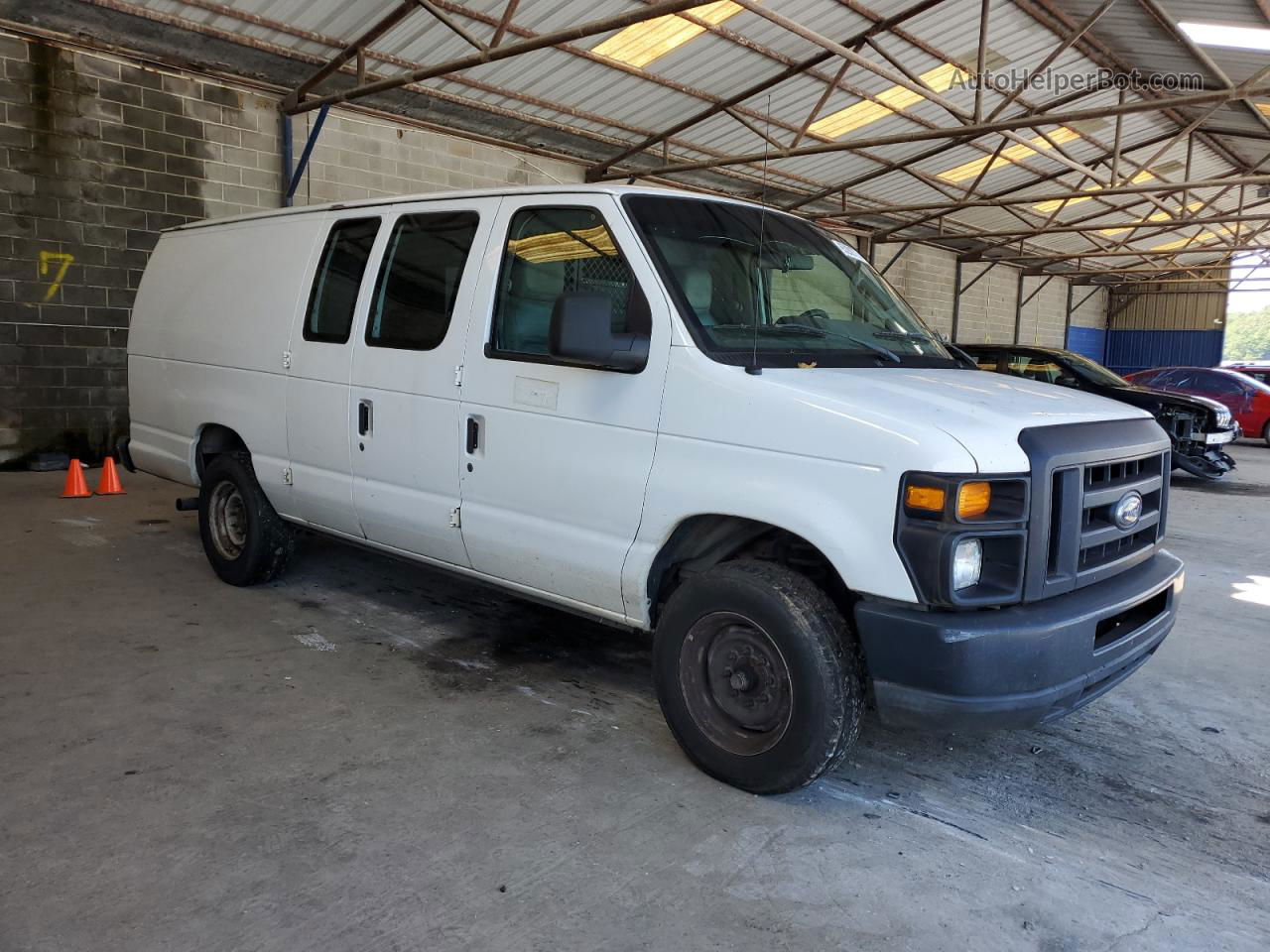 2010 Ford Econoline E250 Van White vin: 1FTNS2EL2ADA18640