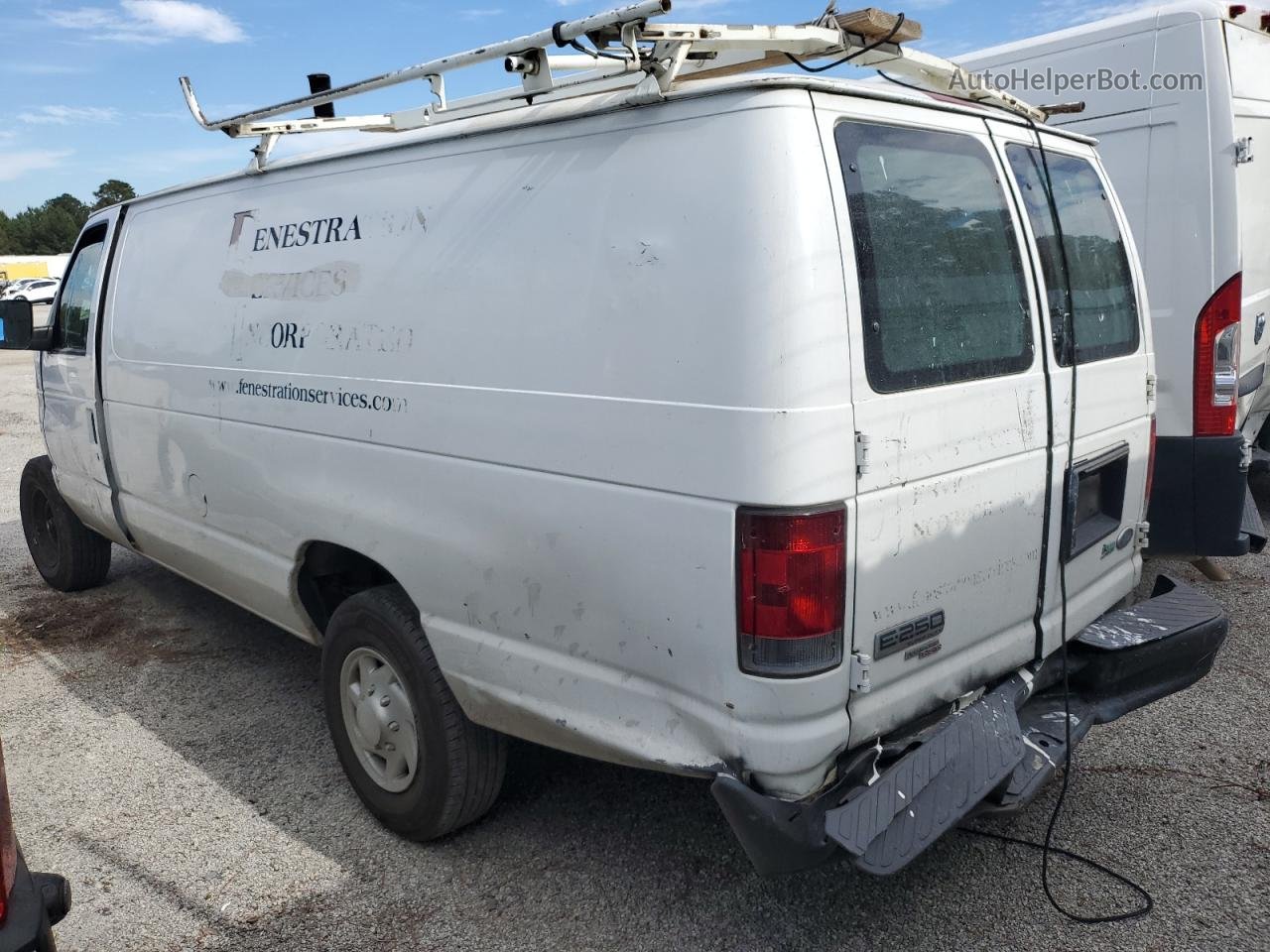 2012 Ford Econoline E250 Van White vin: 1FTNS2EL2CDB37064