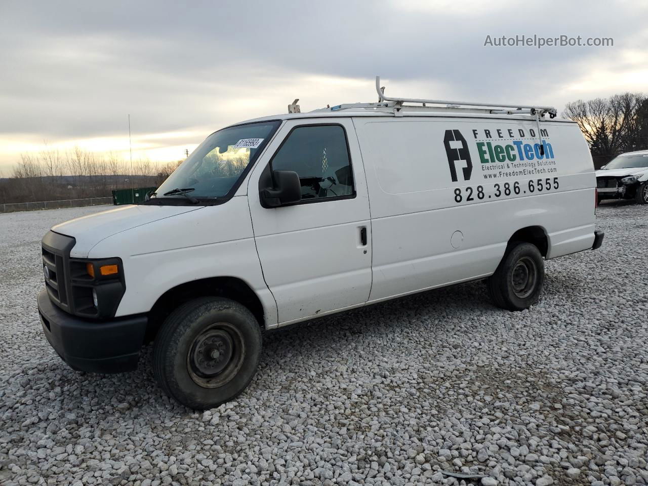 2012 Ford Econoline E250 Van White vin: 1FTNS2EL6CDB37116