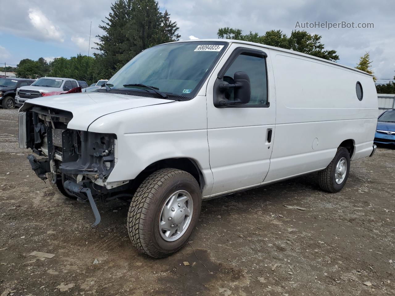 2013 Ford Econoline E250 Van White vin: 1FTNS2EL9DDB24586