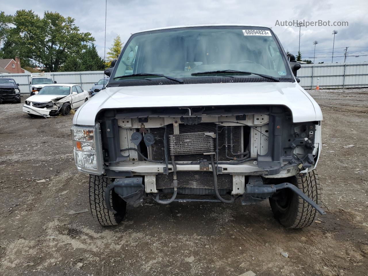 2013 Ford Econoline E250 Van White vin: 1FTNS2EL9DDB24586