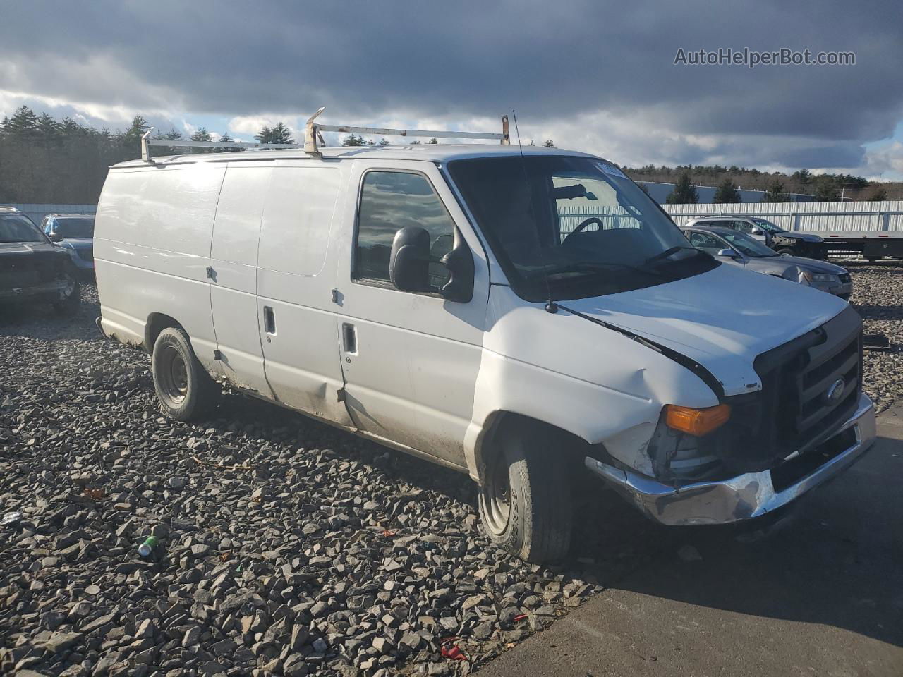 2012 Ford Econoline E250 Van White vin: 1FTNS2EW1CDA57510