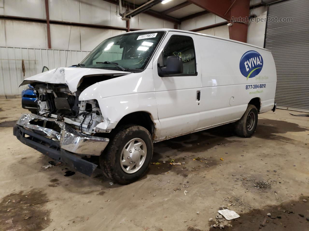 2012 Ford Econoline E250 Van White vin: 1FTNS2EW2CDA31014