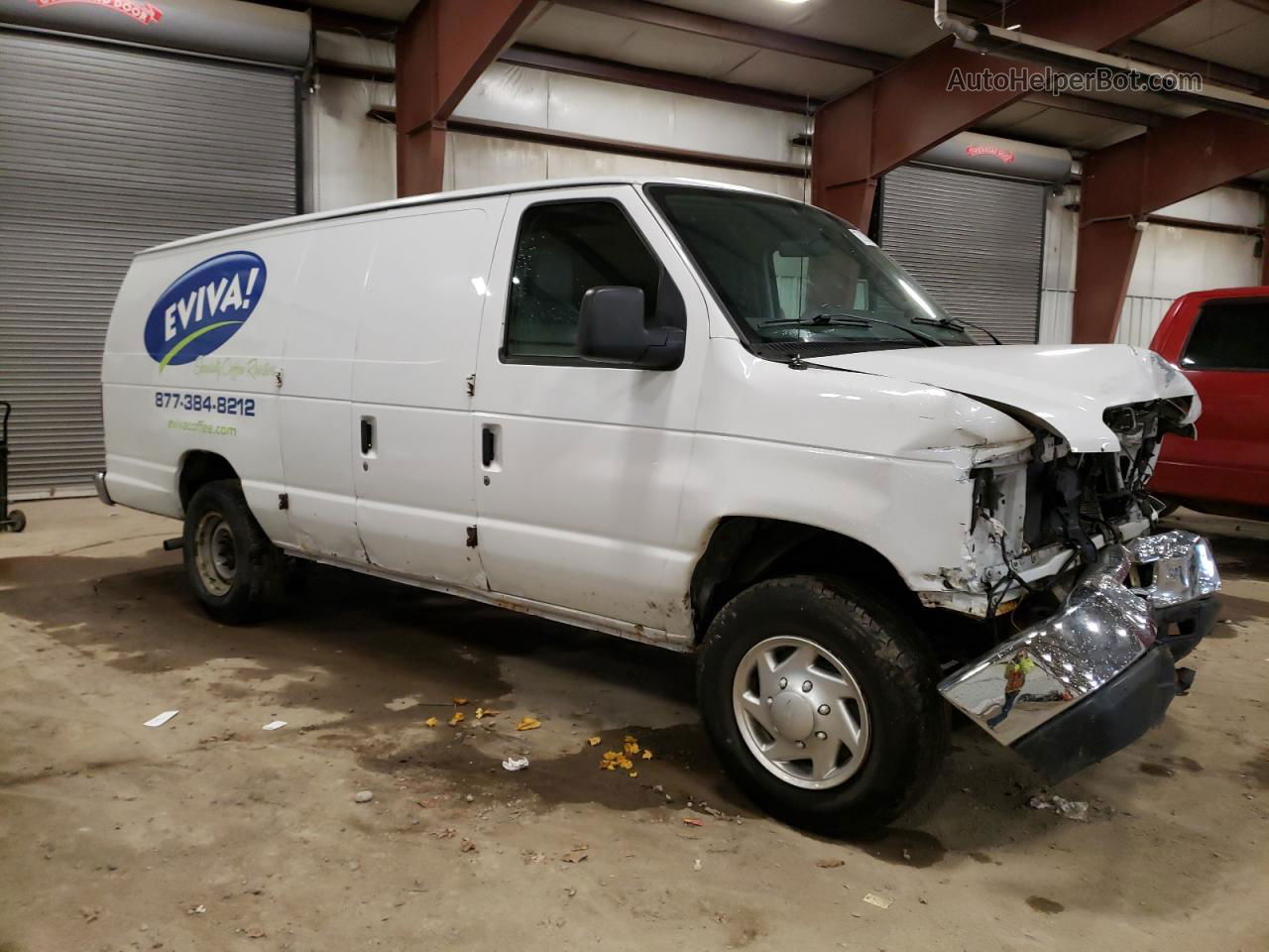 2012 Ford Econoline E250 Van White vin: 1FTNS2EW2CDA31014