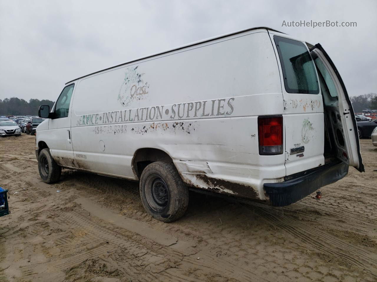 2012 Ford Econoline E250 Van White vin: 1FTNS2EW3CDA03772