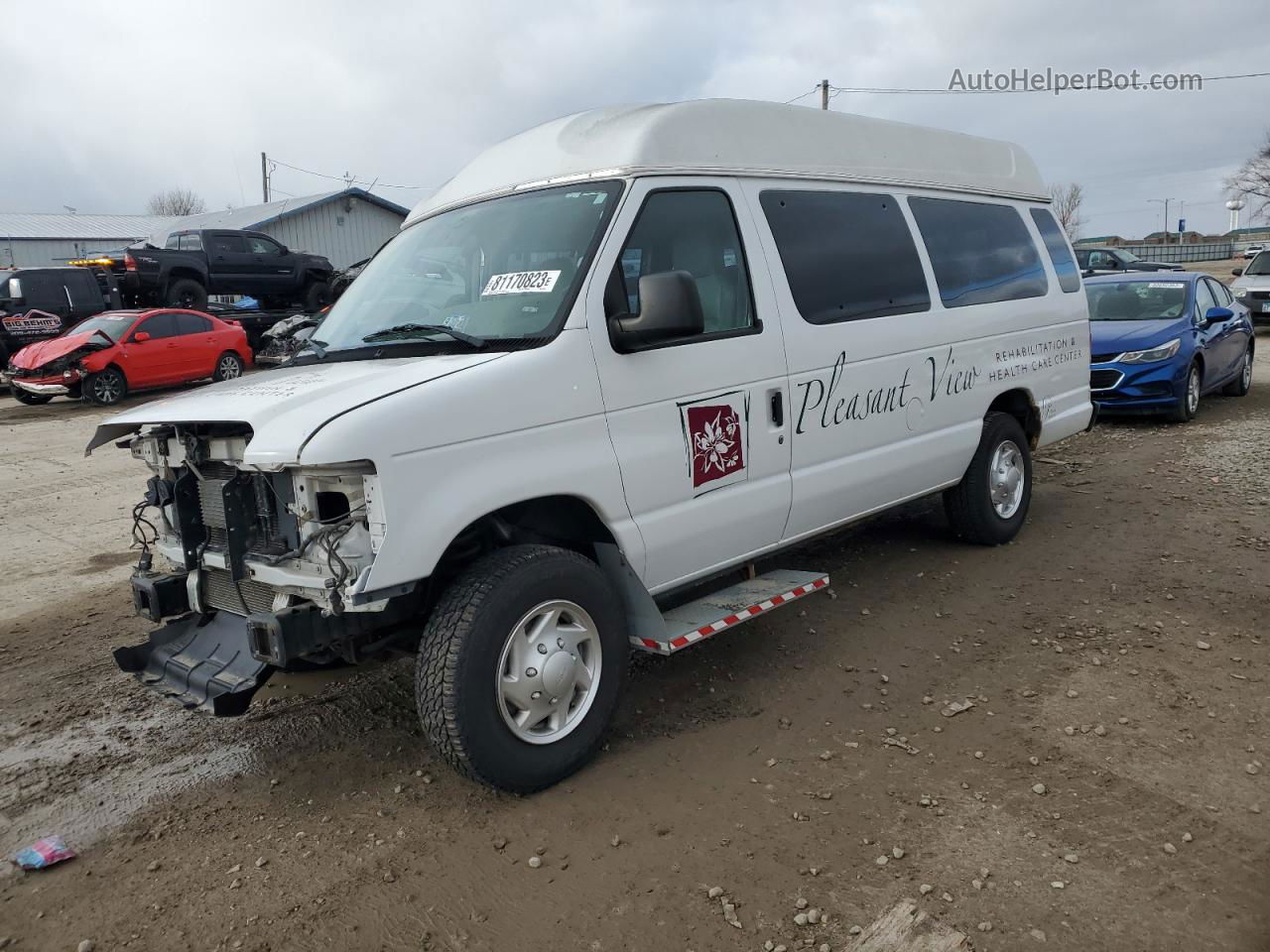 2012 Ford Econoline E250 Van White vin: 1FTNS2EW3CDA82036