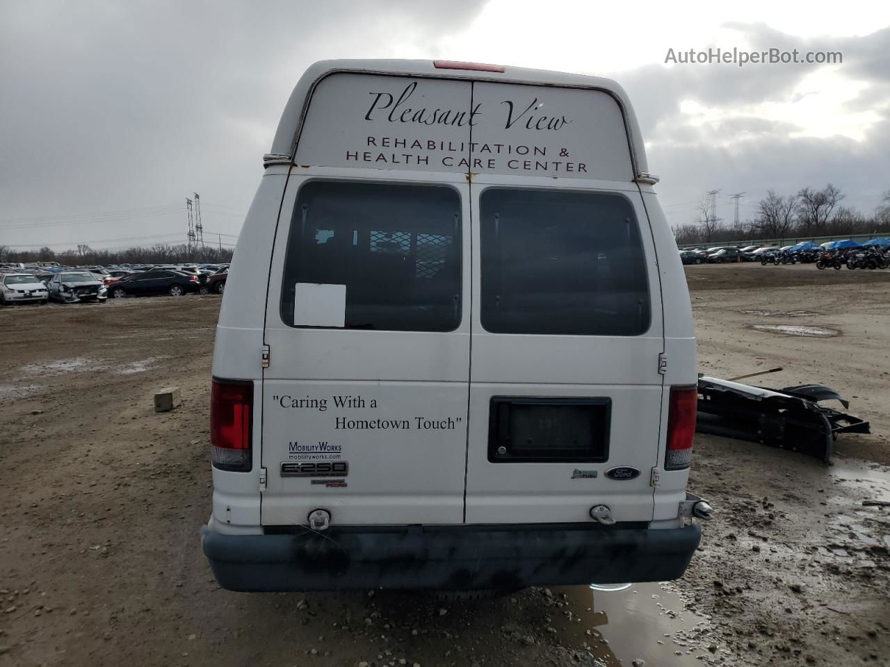 2012 Ford Econoline E250 Van White vin: 1FTNS2EW3CDA82036