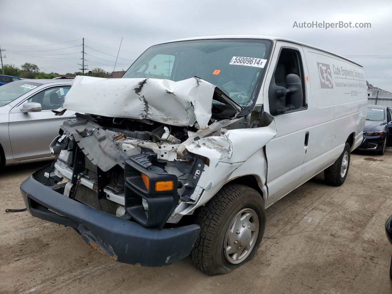 2013 Ford Econoline E250 Van White vin: 1FTNS2EW5DDA49301