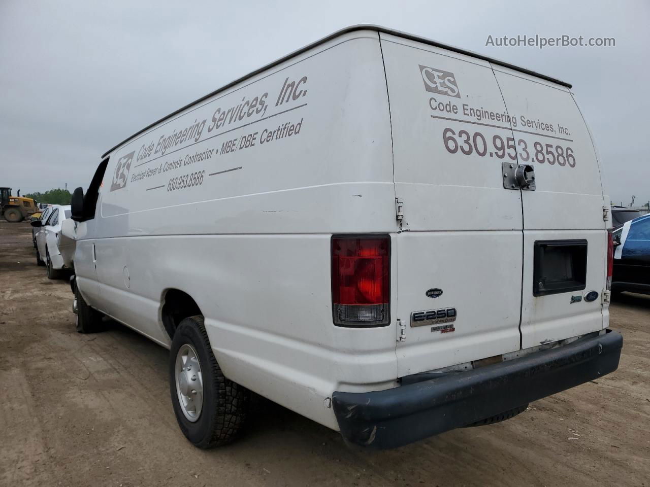 2013 Ford Econoline E250 Van White vin: 1FTNS2EW5DDA49301