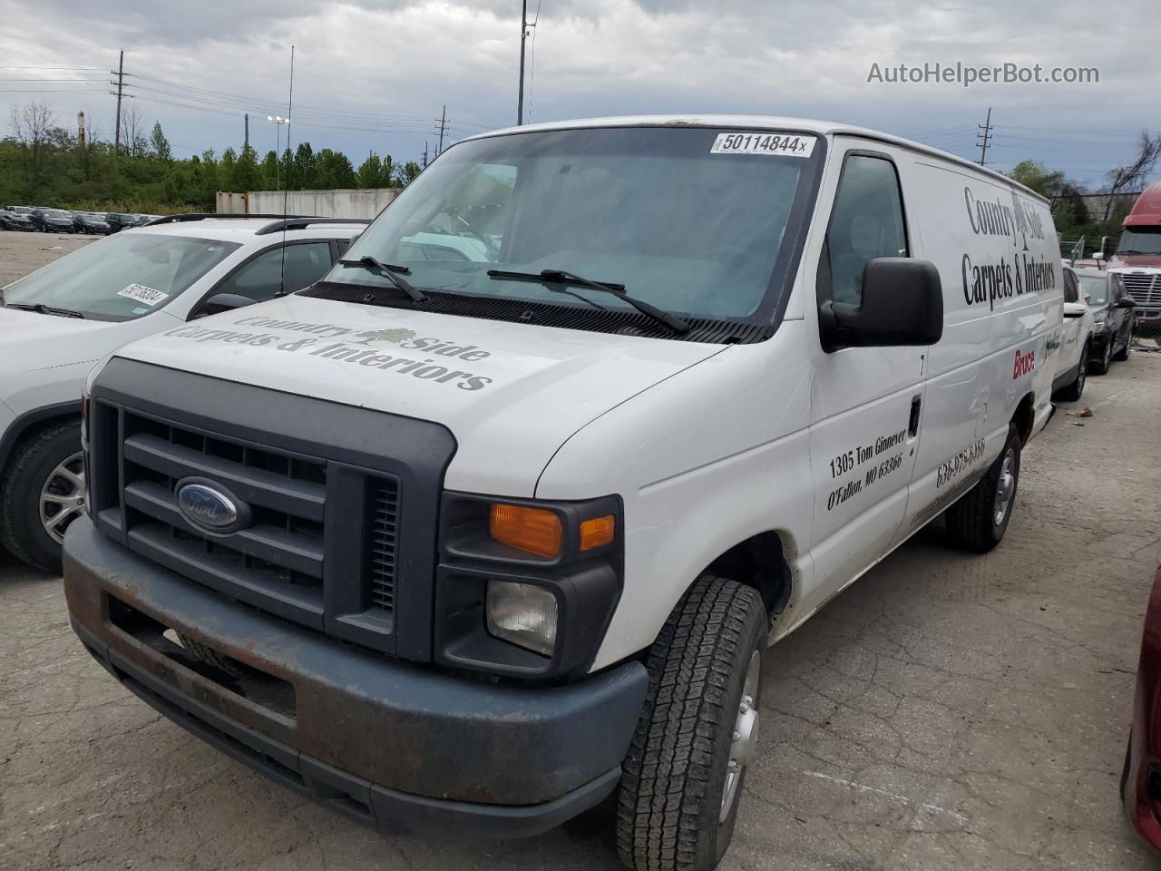 2013 Ford Econoline E250 Van White vin: 1FTNS2EW9DDA73570