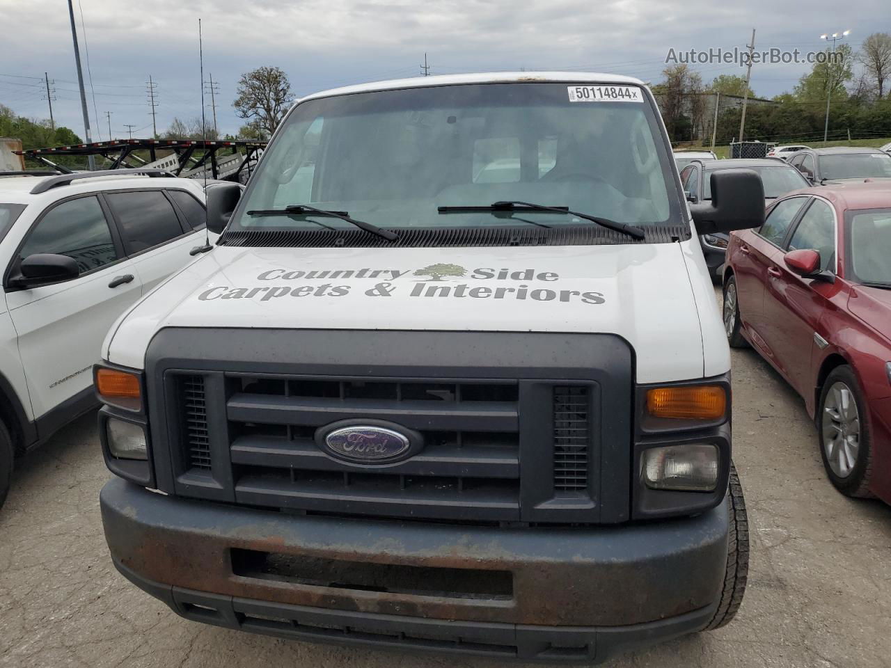 2013 Ford Econoline E250 Van White vin: 1FTNS2EW9DDA73570