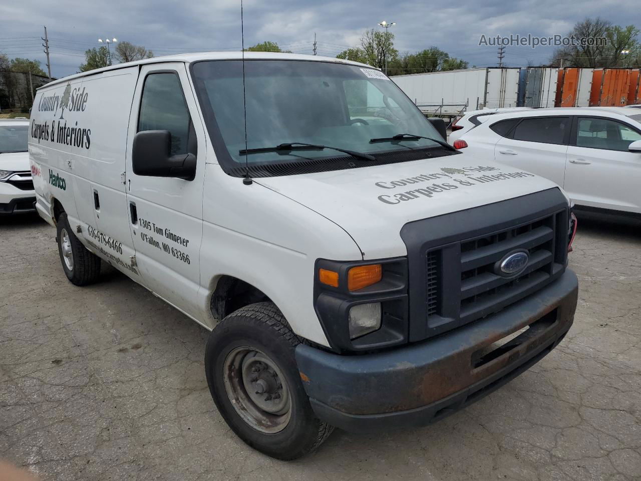 2013 Ford Econoline E250 Van Белый vin: 1FTNS2EW9DDA73570