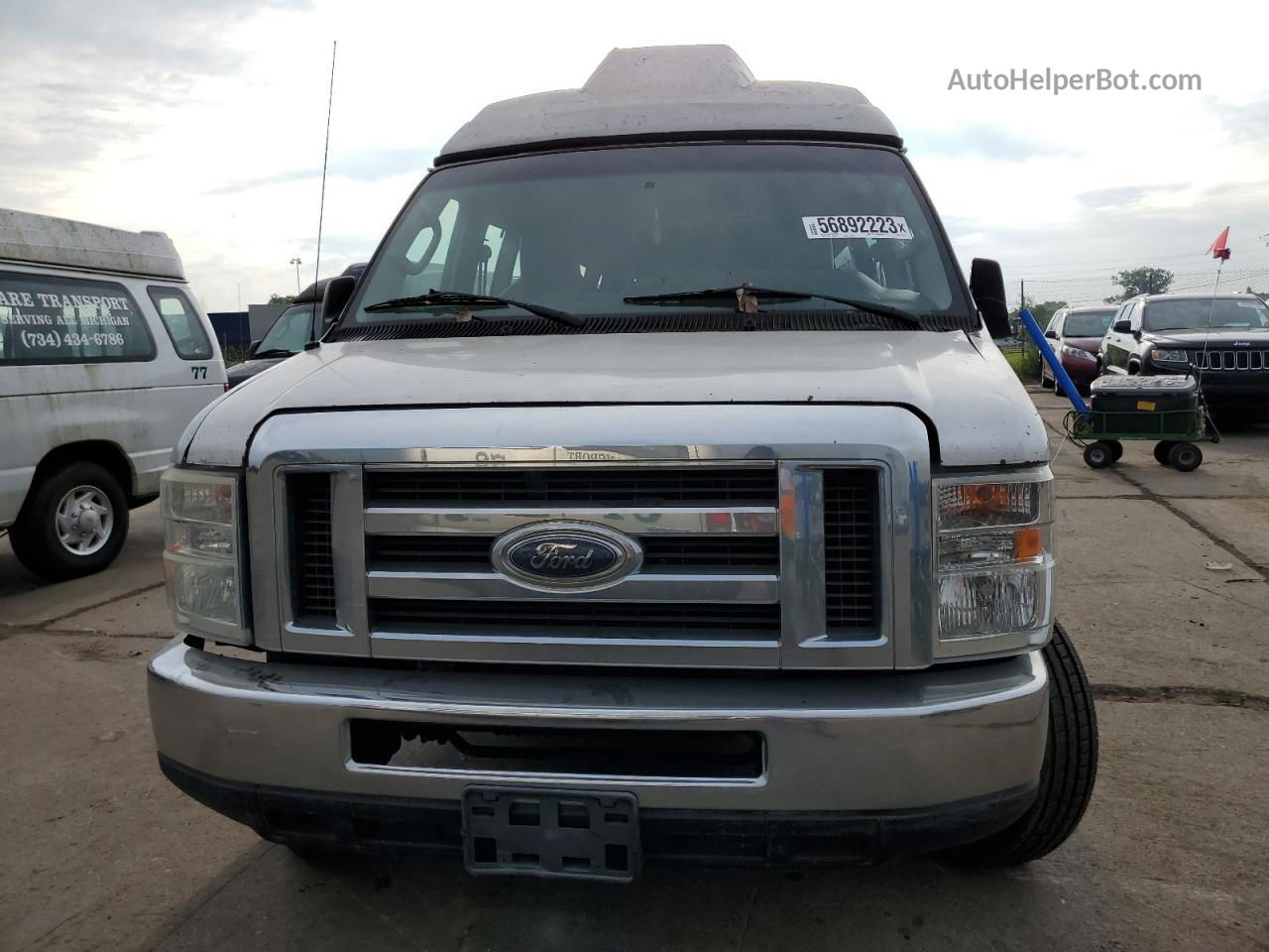 2012 Ford Econoline E250 Van White vin: 1FTNS2EWXCDA26093