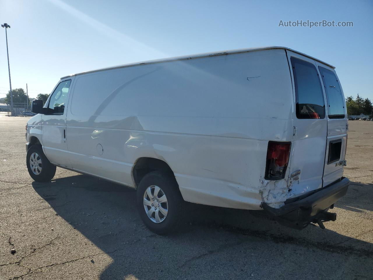 2012 Ford Econoline E250 Van White vin: 1FTNS2EWXCDA76475