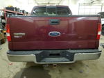 2004 Ford F150 Supercrew Burgundy vin: 1FTPW12514KD15251