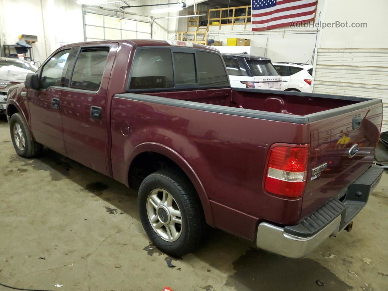 2004 Ford F150 Supercrew Burgundy vin: 1FTPW12514KD15251