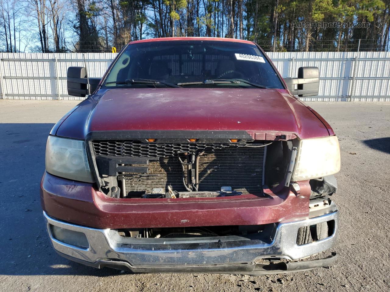 2004 Ford F150 Supercrew Red vin: 1FTPW12514KD39260