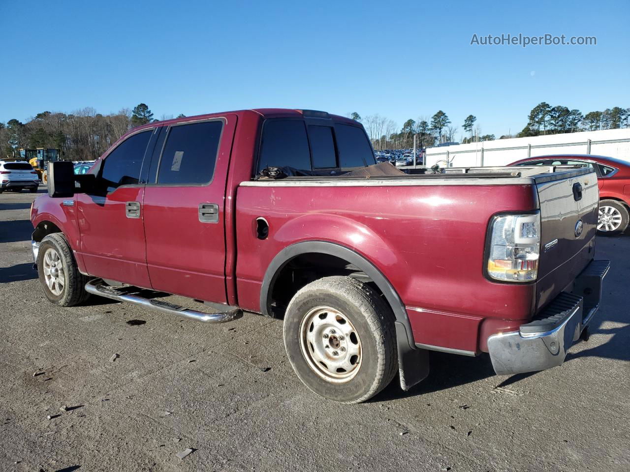 2004 Ford F150 Supercrew Red vin: 1FTPW12514KD39260