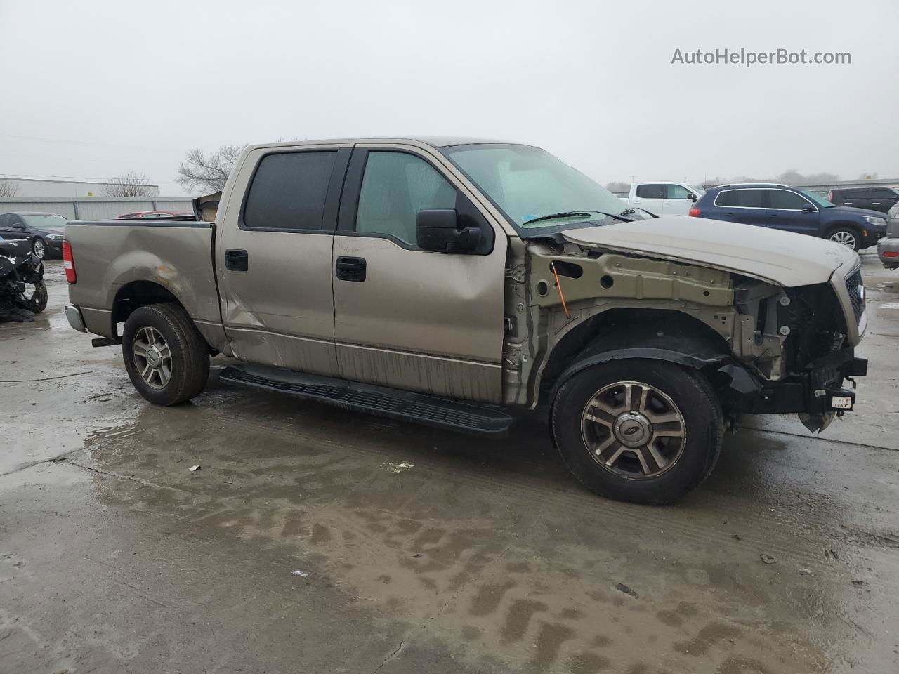 2005 Ford F150 Supercrew Желто-коричневый vin: 1FTPW12515FA23500