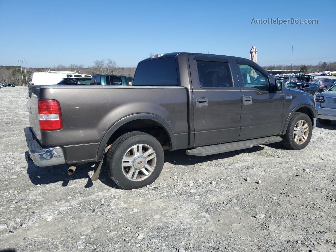 2005 Ford F150 Supercrew Brown vin: 1FTPW12515KB99082