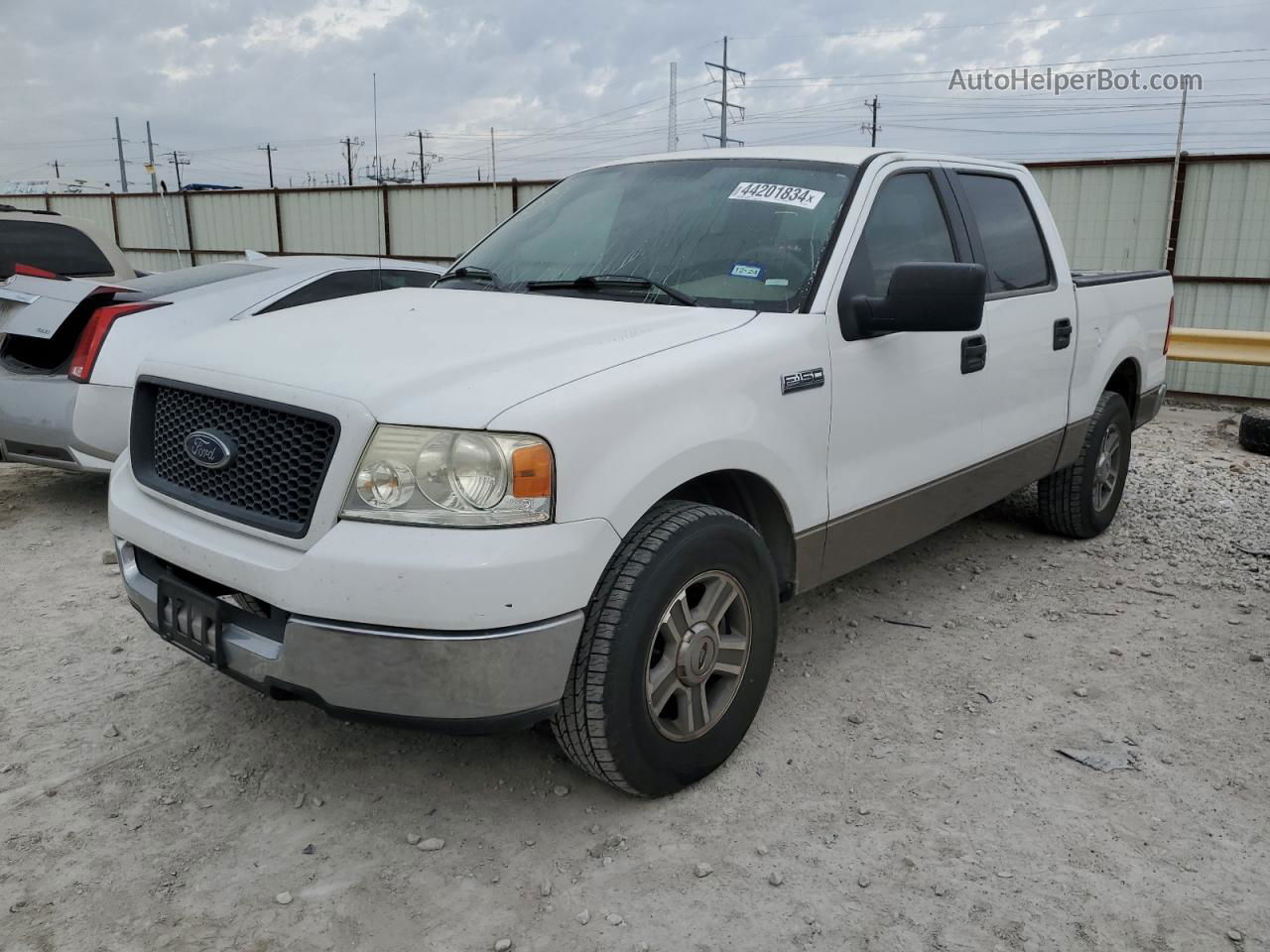 2005 Ford F150 Supercrew White vin: 1FTPW12515KC99568