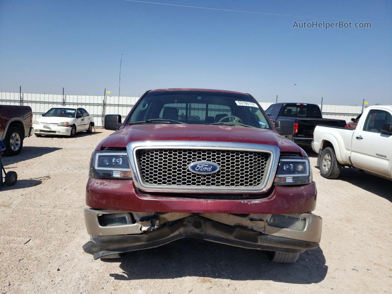 2005 Ford F150 Supercrew Maroon vin: 1FTPW12515KE67483