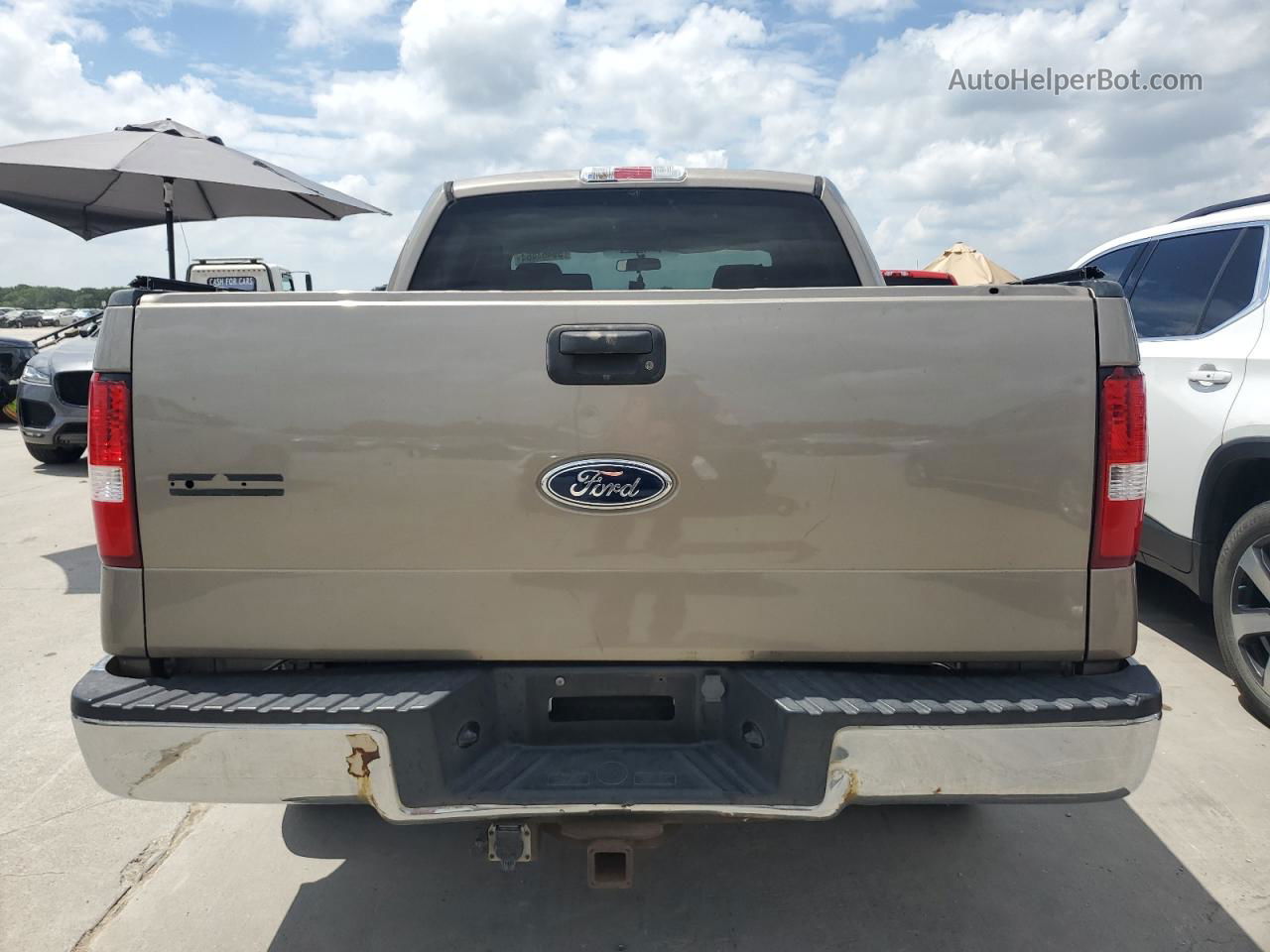 2004 Ford F150 Supercrew Beige vin: 1FTPW12524KA74882