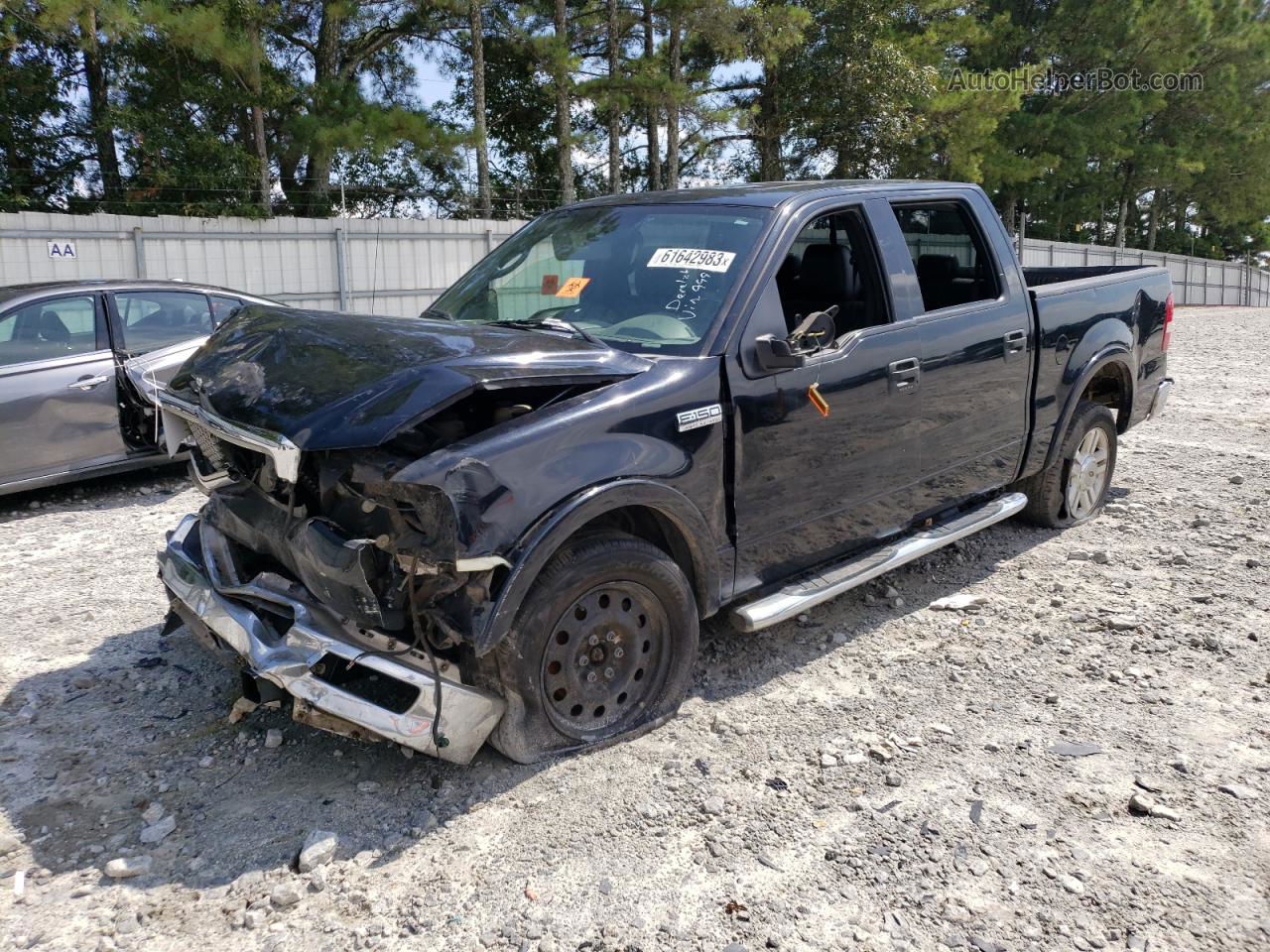 2004 Ford F150 Supercrew Black vin: 1FTPW12524KD49991