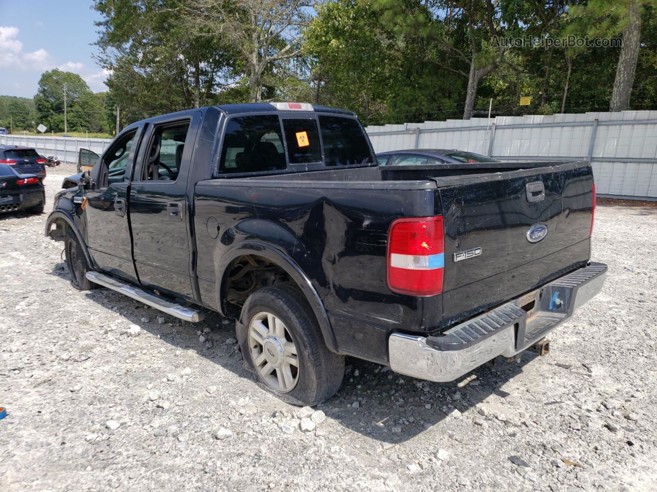 2004 Ford F150 Supercrew Black vin: 1FTPW12524KD49991