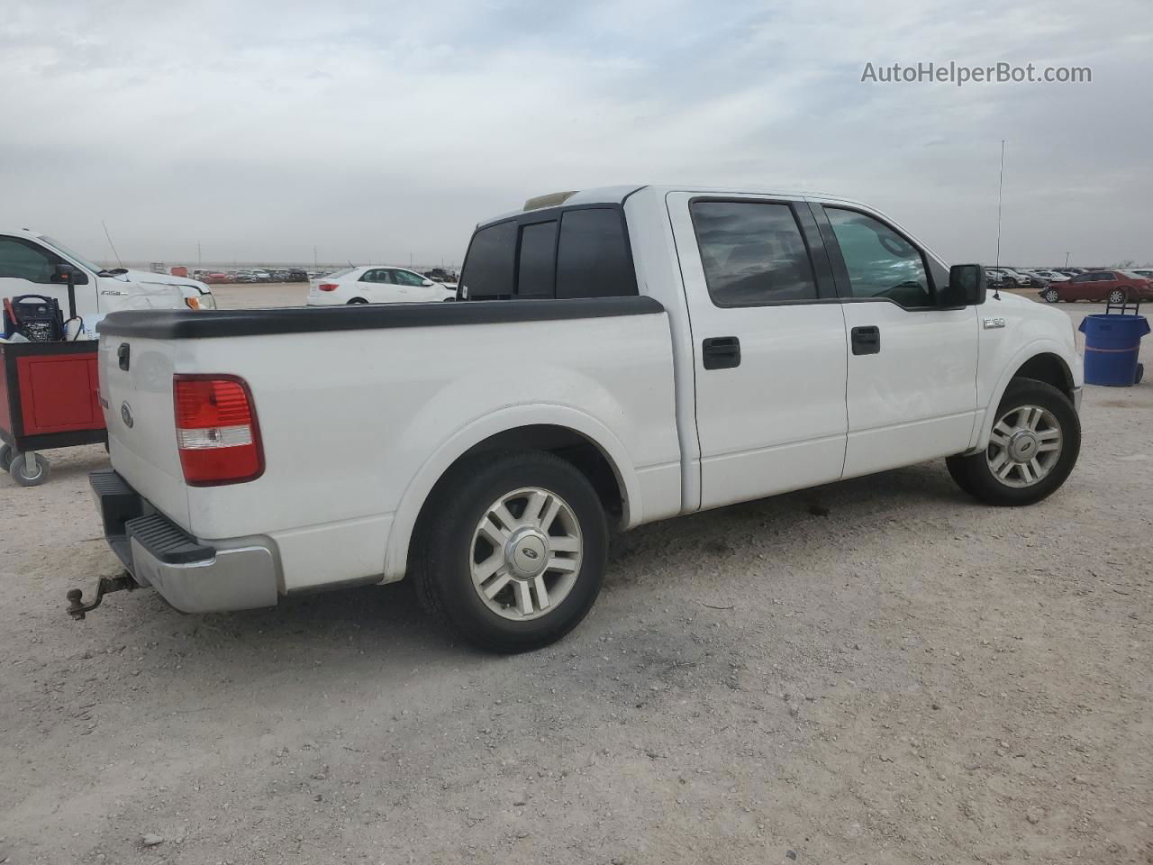 2004 Ford F150 Supercrew White vin: 1FTPW12524KD85745