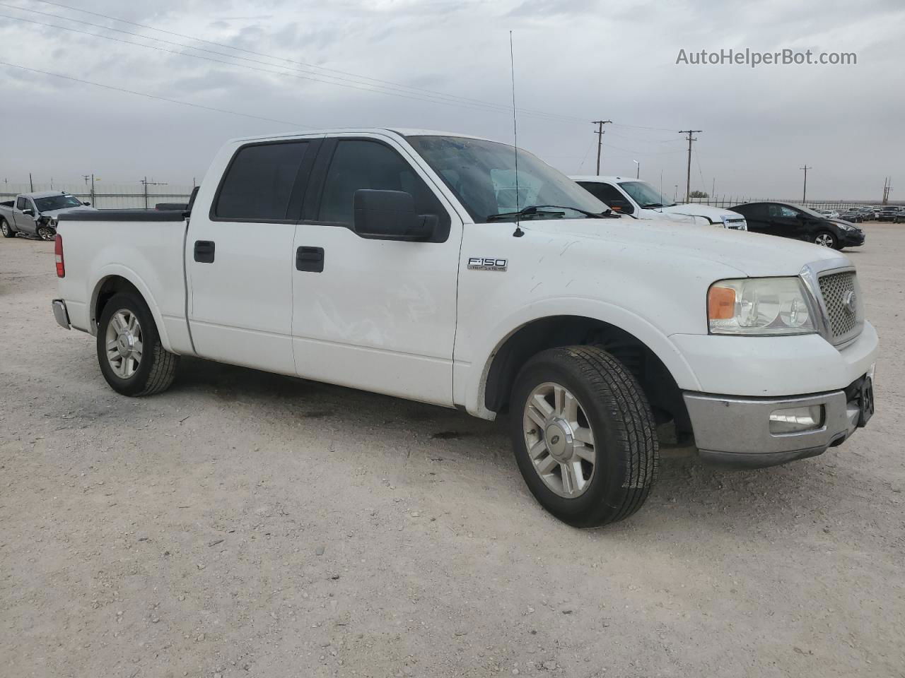 2004 Ford F150 Supercrew White vin: 1FTPW12524KD85745