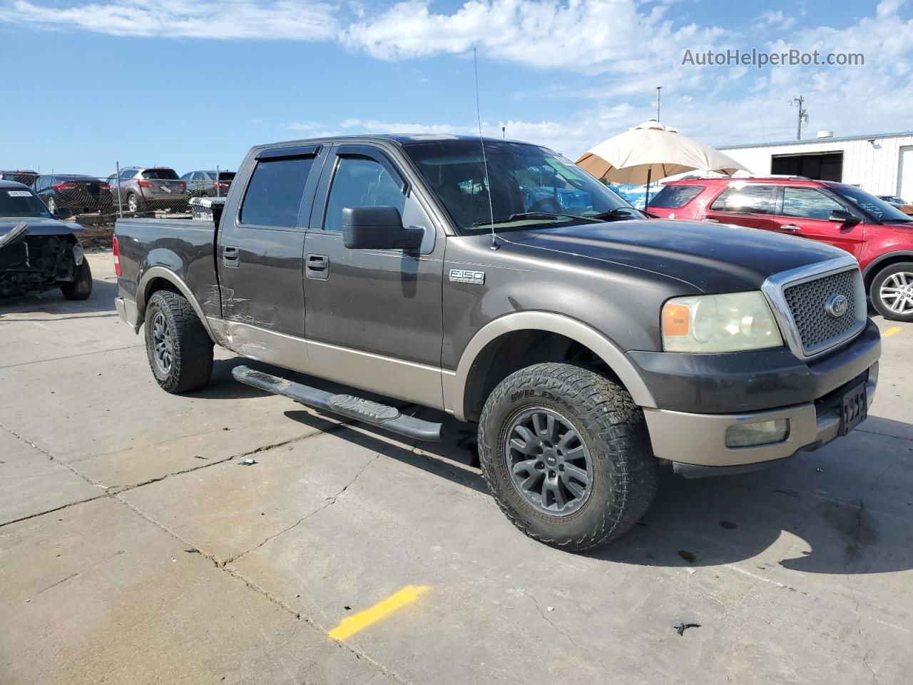 2005 Ford F150 Supercrew Коричневый vin: 1FTPW12525FA65898