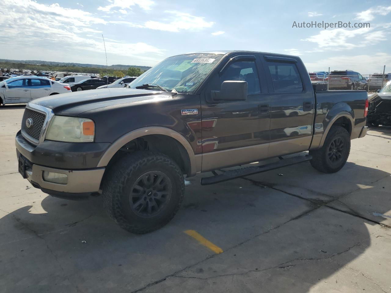 2005 Ford F150 Supercrew Коричневый vin: 1FTPW12525FA65898