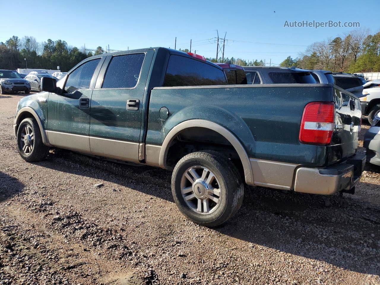 2005 Ford F150 Supercrew Green vin: 1FTPW12525FA85228