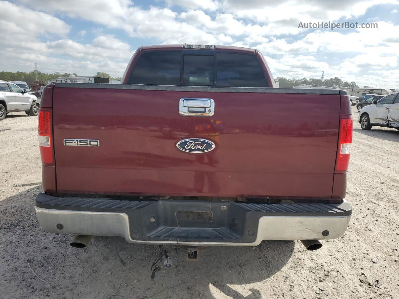 2005 Ford F150 Supercrew Maroon vin: 1FTPW12525KE13805