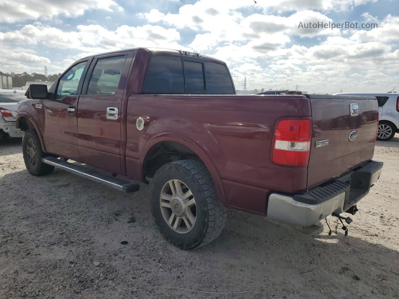 2005 Ford F150 Supercrew Темно-бордовый vin: 1FTPW12525KE13805